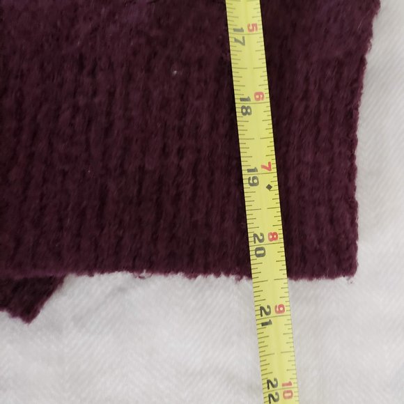 Geoffrey Beene Maroon Boucle Cardigan SzXL - Picture 6 of 6